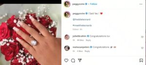 “Why I said Yes” — Peggy Ovire opens up as she flaunts engagement ring [Photos]