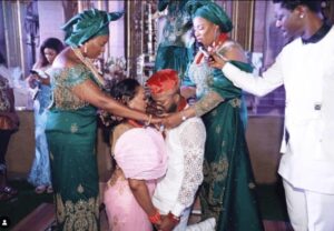 Peggy Ovire’s Elder Sisters Performs Rites, Seal New Marriage (Photo)